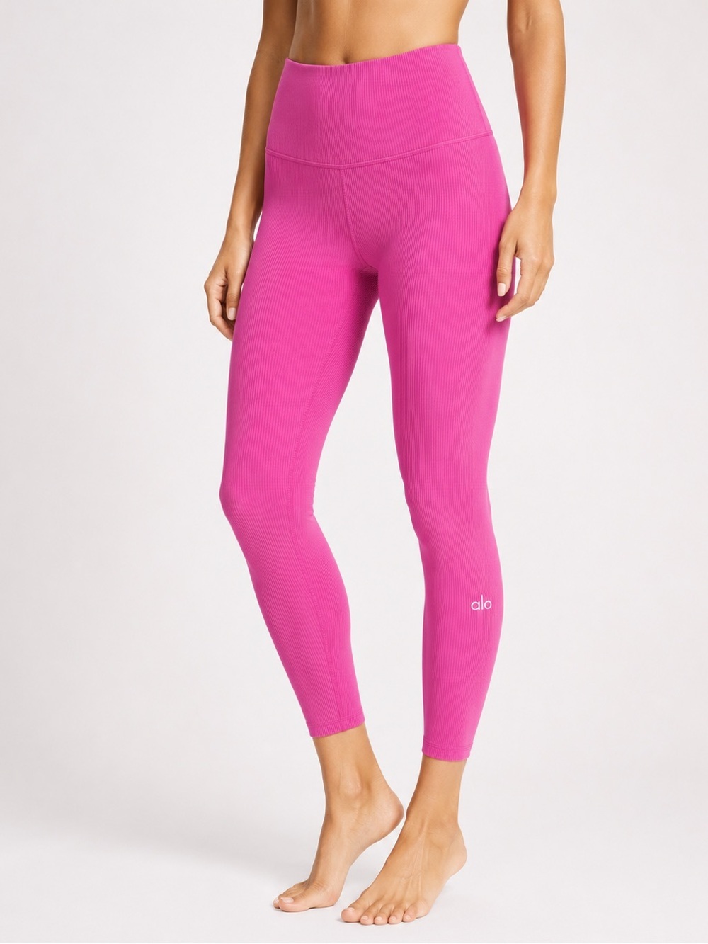 ALO Blissful 7/8 Ribbed Leggings High-Rise
Pink Size Small